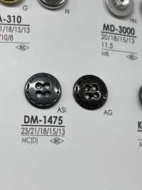 DM1475 用于夹克和西装的 4 孔金属纽扣 爱丽丝纽扣 更多图片