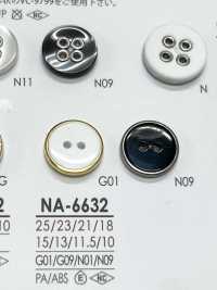 NA6632 染色用两孔铆钉纽扣 爱丽丝纽扣 更多图片