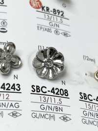 SBC4208 花朵图形元素金属纽扣 爱丽丝纽扣 更多图片