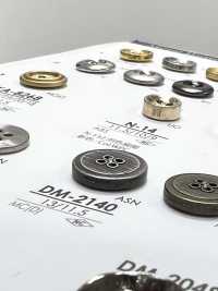 DM2140 用于夹克和西装的 4 孔金属纽扣 爱丽丝纽扣 更多图片