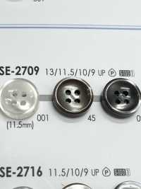 SE-2709 4 孔聚酯纤维纽扣，适用于简单的仿贝壳衬衫和衬衫 爱丽丝纽扣 更多图片
