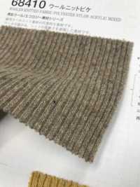 68410 羊毛针织单珠地[使用再生羊毛线][面料] VANCET 更多图片