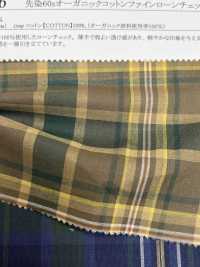 26216 色织 60 年代有机棉细精纺细布格纹[面料] SUNWELL 更多图片
