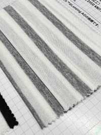 408 棉莫代尔30/ 天竺平针织物布横条纹(UV加工)[面料] VANCET 更多图片