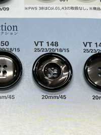 VT148 用于夹克和西装的仿贝壳纽扣“交响乐系列” 爱丽丝纽扣 更多图片