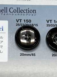 VT150 用于夹克和西装的仿贝壳纽扣“交响乐系列” 爱丽丝纽扣 更多图片