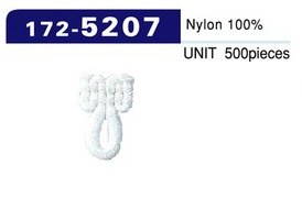 172-5207 扣眼 Woolly Nylon Type Small (500 件)[扣眼盘扣] 达琳（DARIN）