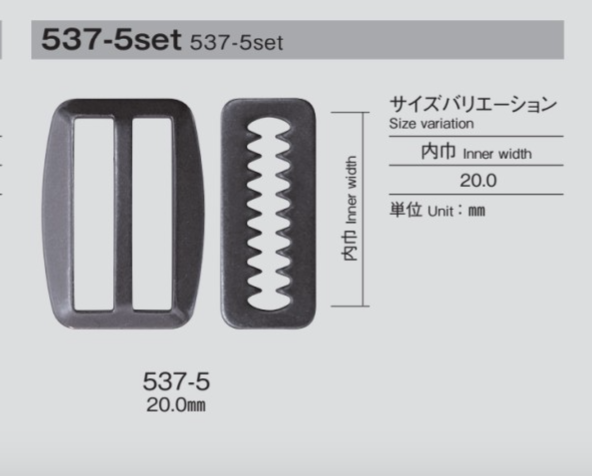 537-5 扣套装[扣和环] Morito（MORITO）