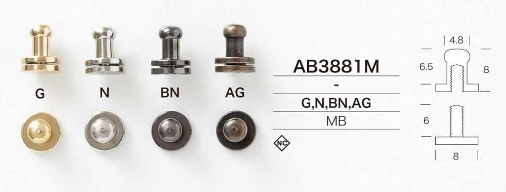 AB3881M 螺纹式上部零件[其他杂货] IRIS纽扣