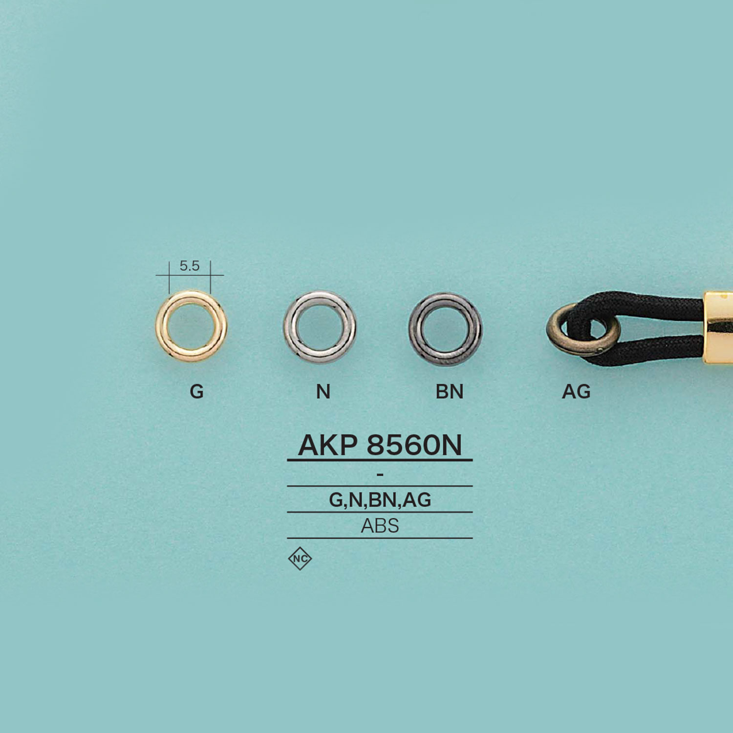 AKP8560N 环[扣和环] 爱丽丝纽扣