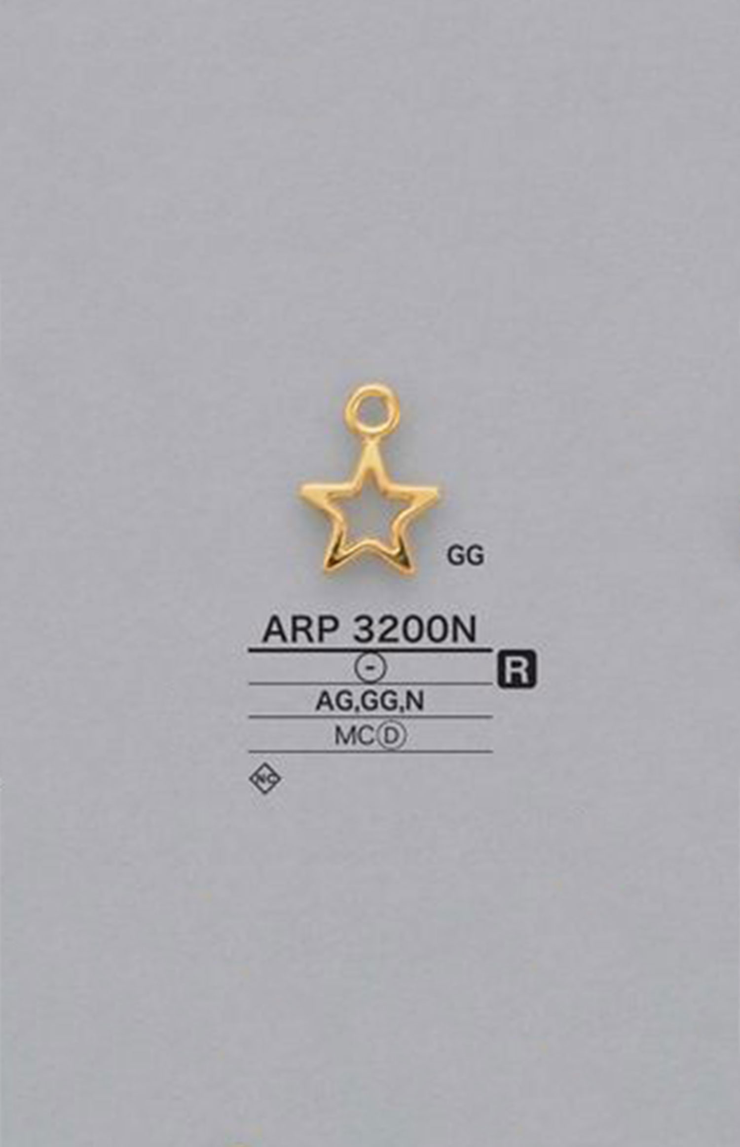 ARP3200N 星形图形元素零件[杂货等] 爱丽丝纽扣