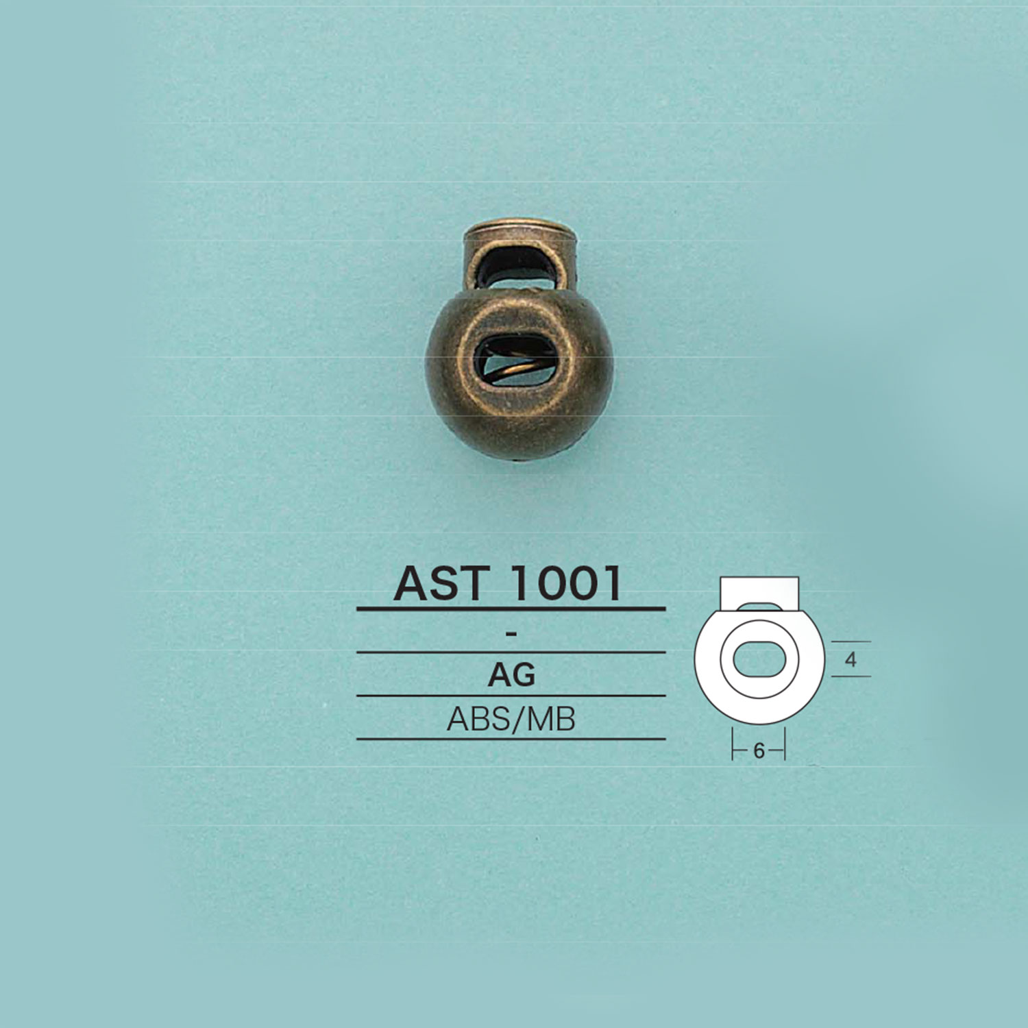 AST1001 圆绳子锁[扣和环] 爱丽丝纽扣