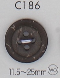 C186 天然材料四孔纽扣 Osaka Plastic Industries（DAIYA BUTTON）