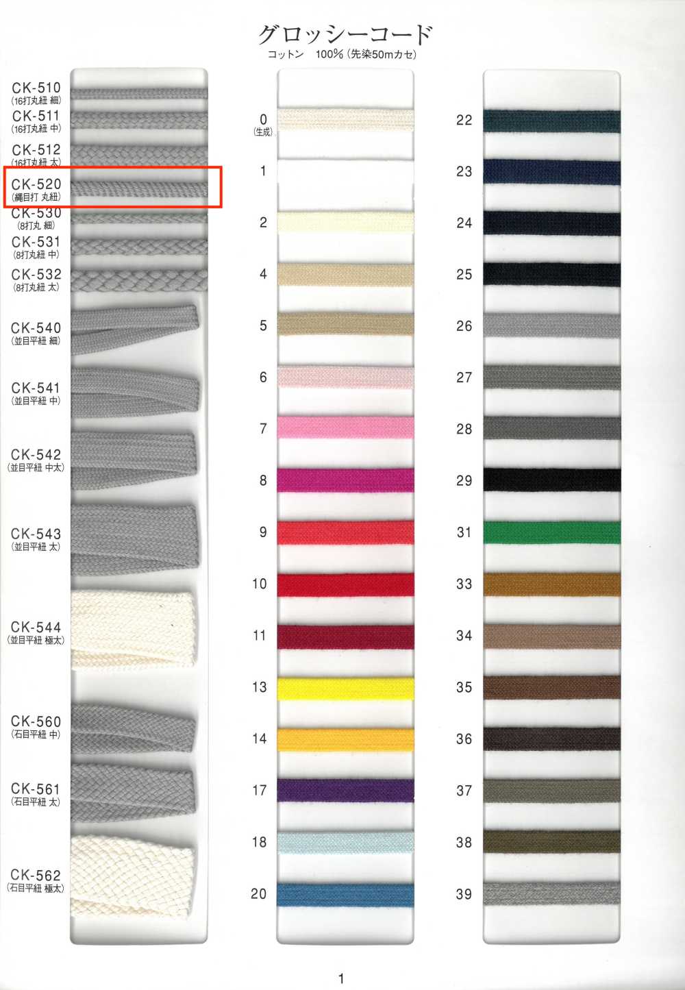 CK-520 光绳子圆形网状绳[缎带、带、绳子]