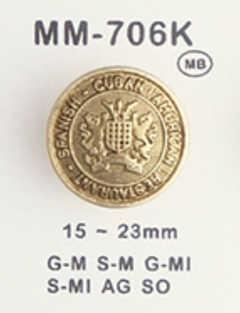 MM706K 金属纽扣 大阪纽扣（DAIYA BUTTON）