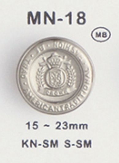 MN18 金属纽扣 大阪纽扣（DAIYA BUTTON）