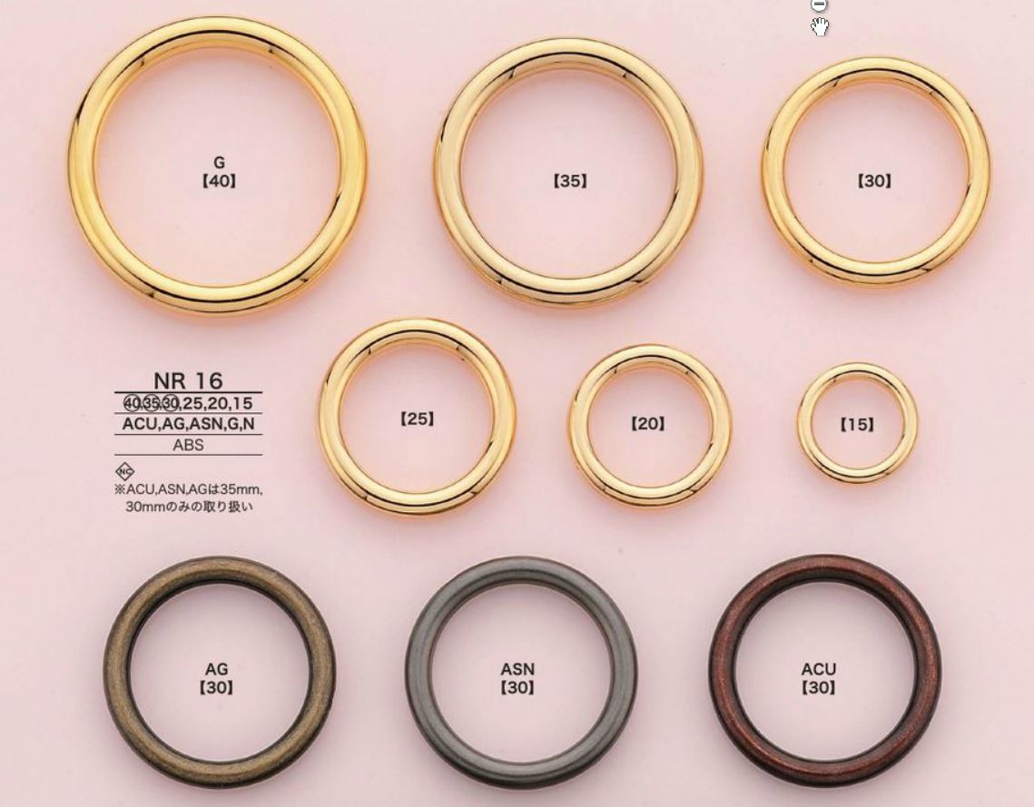 NR16 塑料圆罐[扣和环] 爱丽丝纽扣