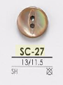 SC27 由贝壳制成，前面有两个孔纽扣 爱丽丝纽扣