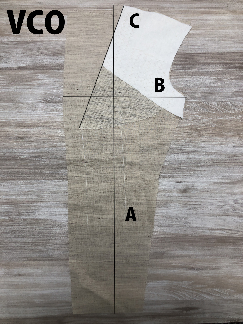 VCO 男士高品质加工毛衬[衬布] Okura Shoji