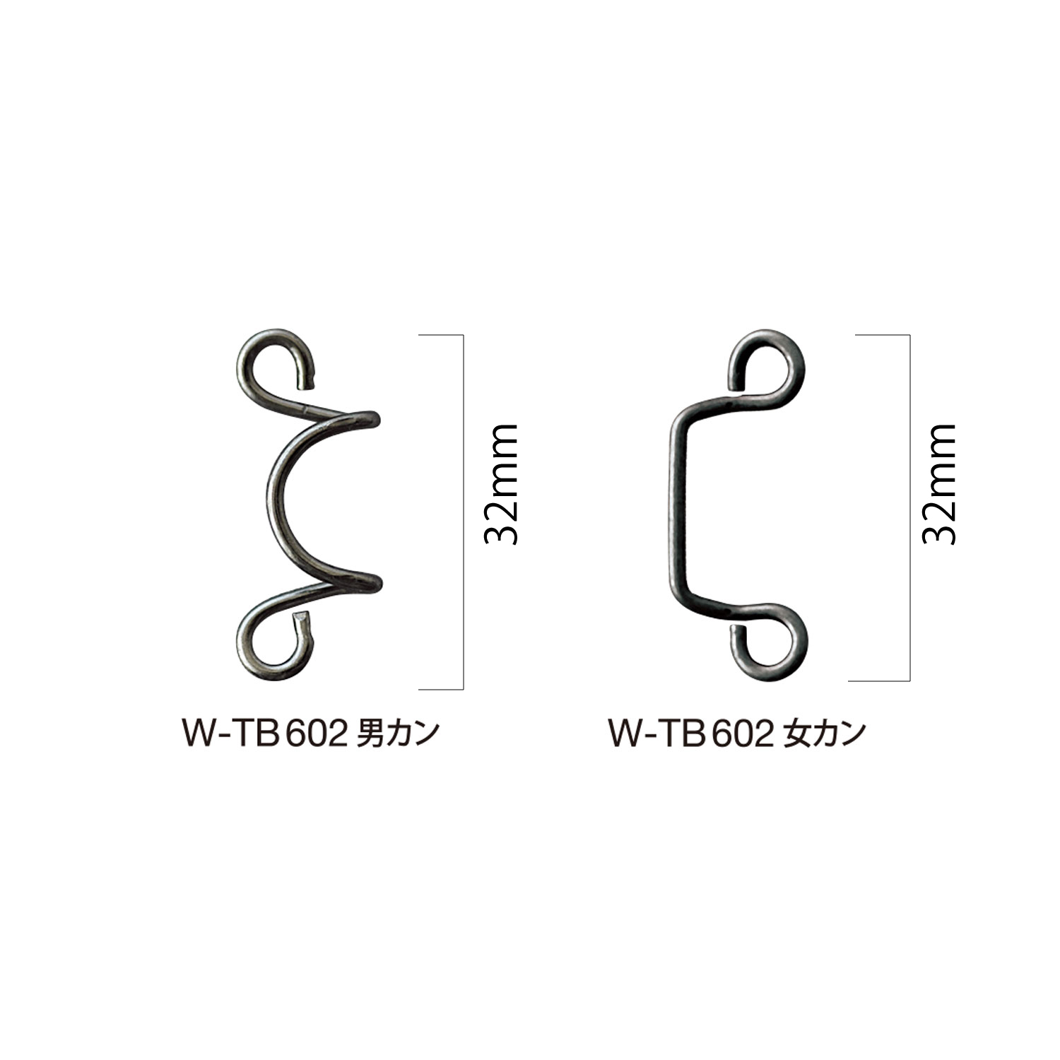 W-TB602 衣领扣件 Morito（MORITO）