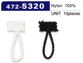 472-5320 扣眼链绳子类型总长度 30 毫米 (10 件)[扣眼盘扣]