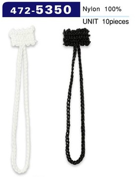 472-5350 扣眼链绳子类型总长度 60 毫米 (10 件)[扣眼盘扣] 达琳（DARIN）