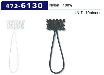 472-6130 扣眼日本组纽织线型总长40mm（10个）[扣眼盘扣] 达琳（DARIN）