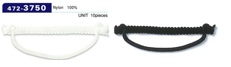 472-3750 扣眼日本组纽织线型横线粗线70mm（10条/盒）[扣眼盘扣] 达琳（DARIN）