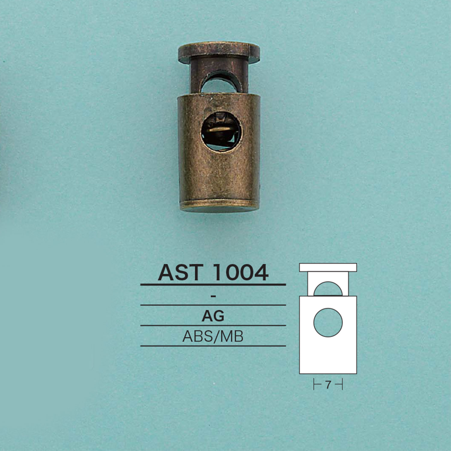 AST1004 圆柱绳子锁[扣和环] 爱丽丝纽扣