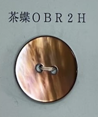 OBR2H 2孔无框贝壳纽扣 友井