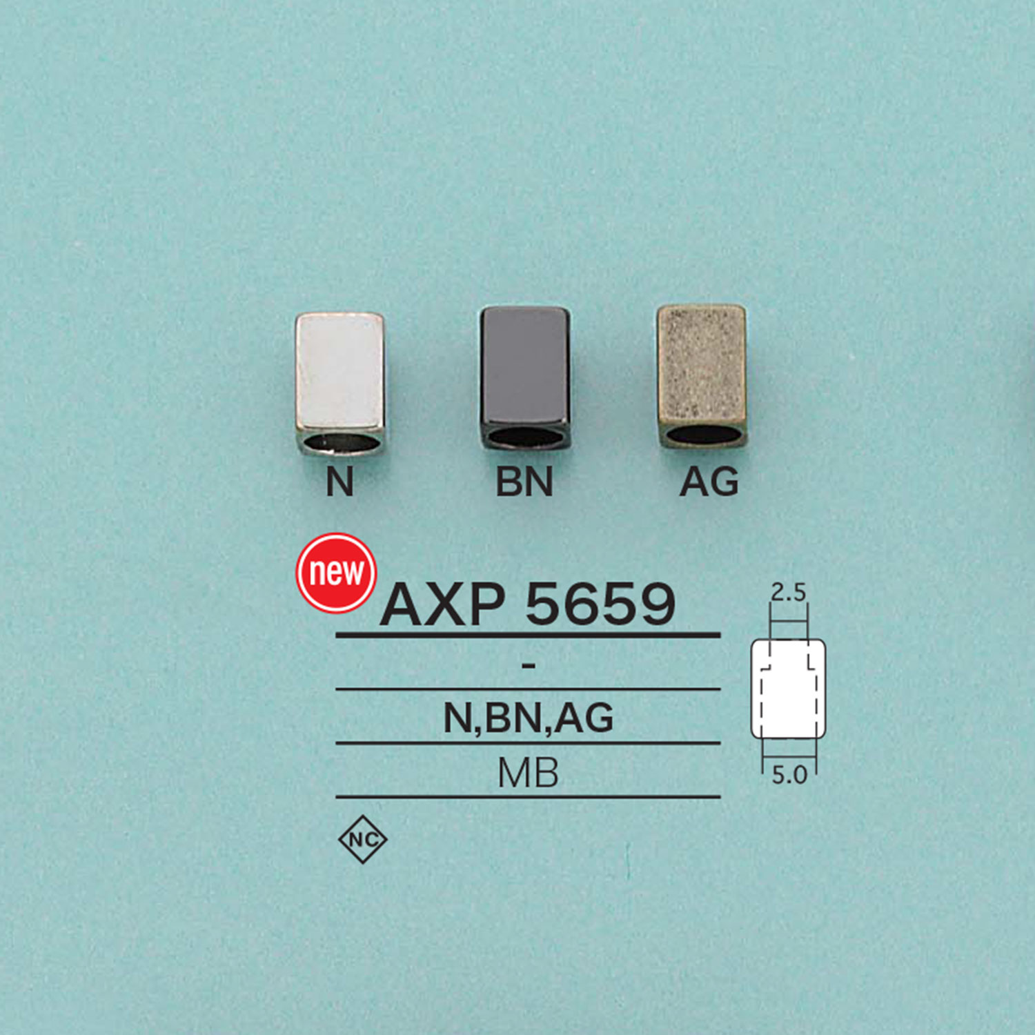 AXP5659 方绳帽[扣和环] 爱丽丝纽扣