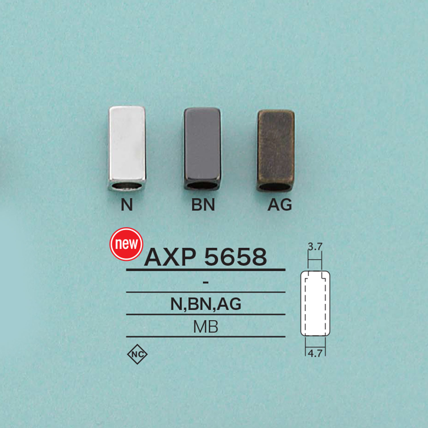 AXP5658 方绳帽[扣和环] 爱丽丝纽扣