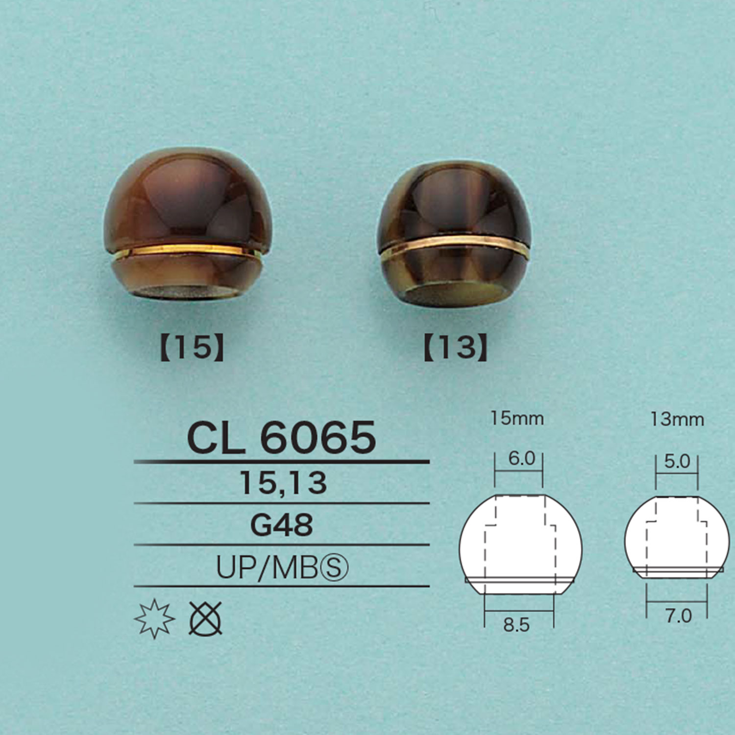 CL6065 圆绳帽[扣和环] 爱丽丝纽扣