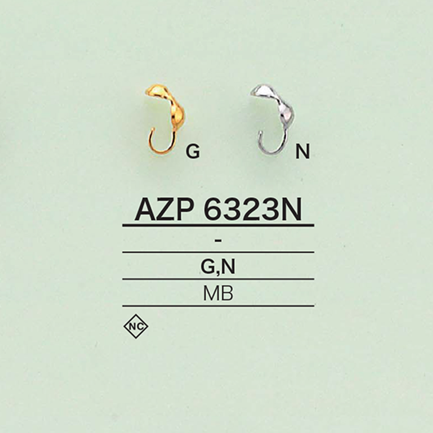 AZP6323N 球尖（法尖）[杂货等] 爱丽丝纽扣