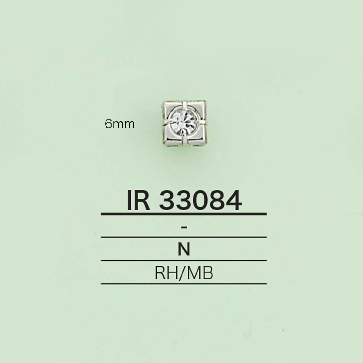 IR33084 水钻吊饰（方形）[杂货等] 爱丽丝纽扣