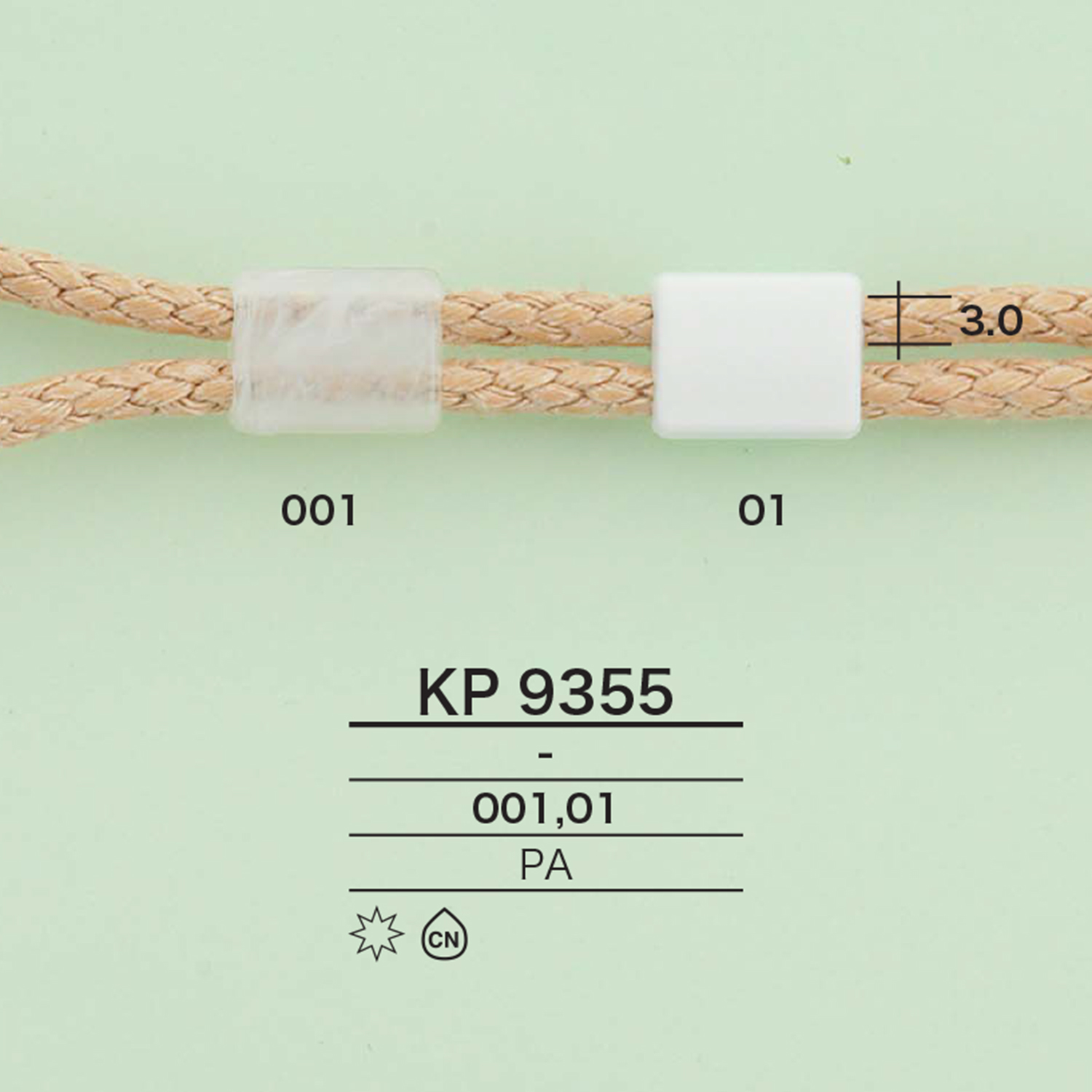 KP9355 绳子锁[杂货等] 爱丽丝纽扣