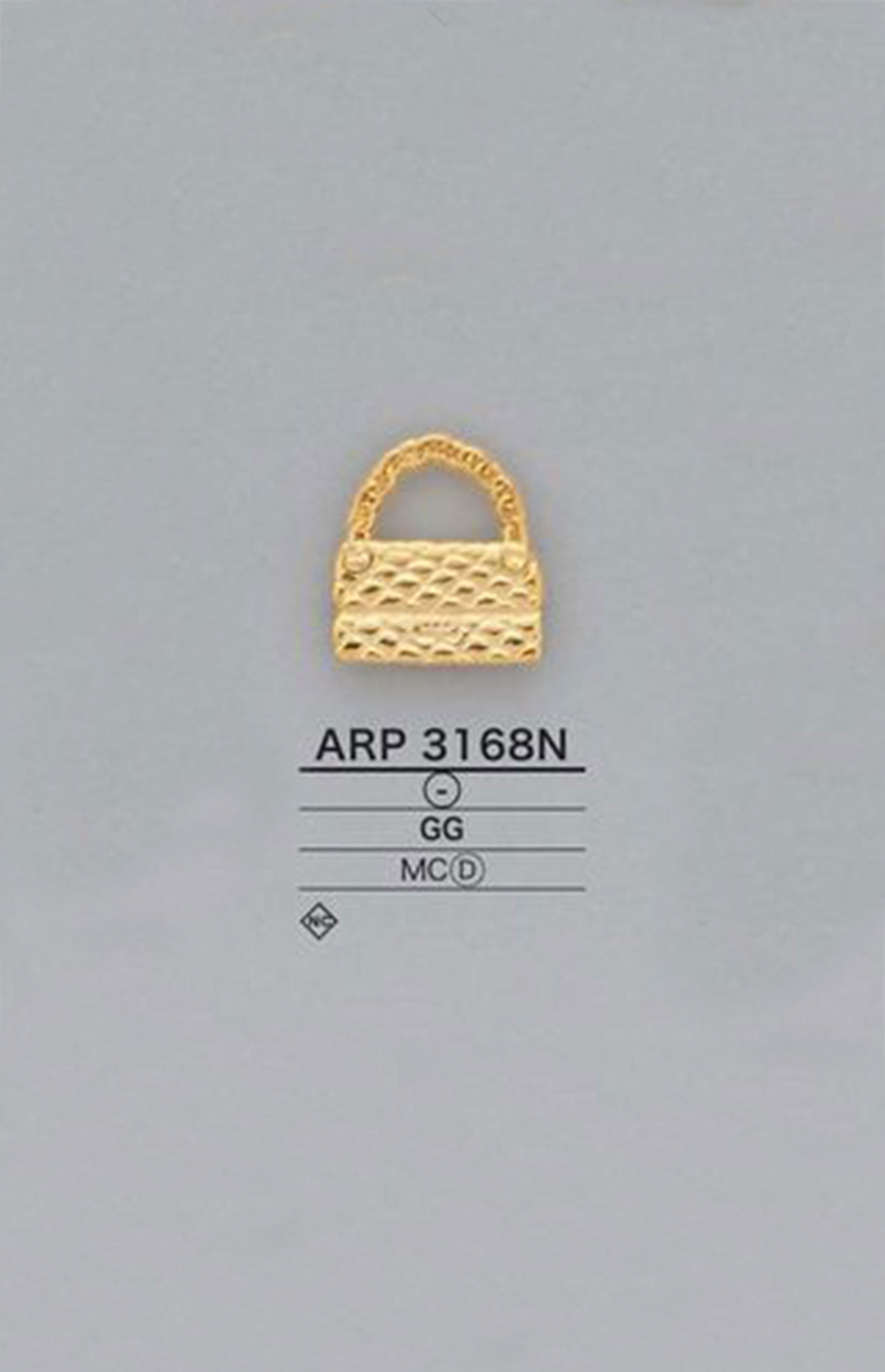 ARP3168N 箱包型图形元素零件[杂货等] 爱丽丝纽扣