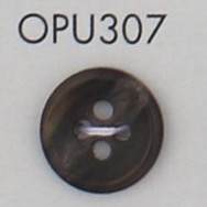 OPU307 玳瑁风格 4 孔聚酯纤维纽扣 大阪纽扣（DAIYA BUTTON）