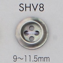 SHV8 4 孔镶边贝壳纽扣 Osaka Plastic Industries（DAIYA BUTTON）