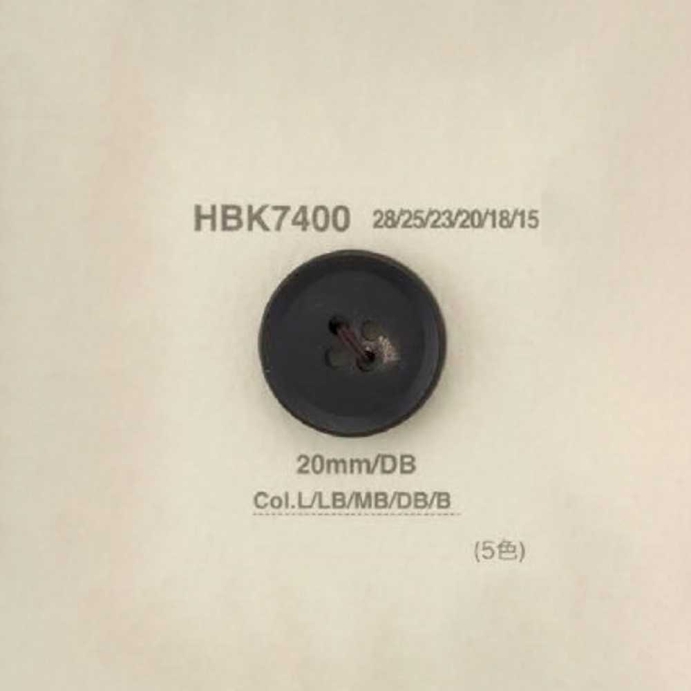 HBK7400 水牛角纽扣纽扣，正面有 4 个孔 爱丽丝纽扣