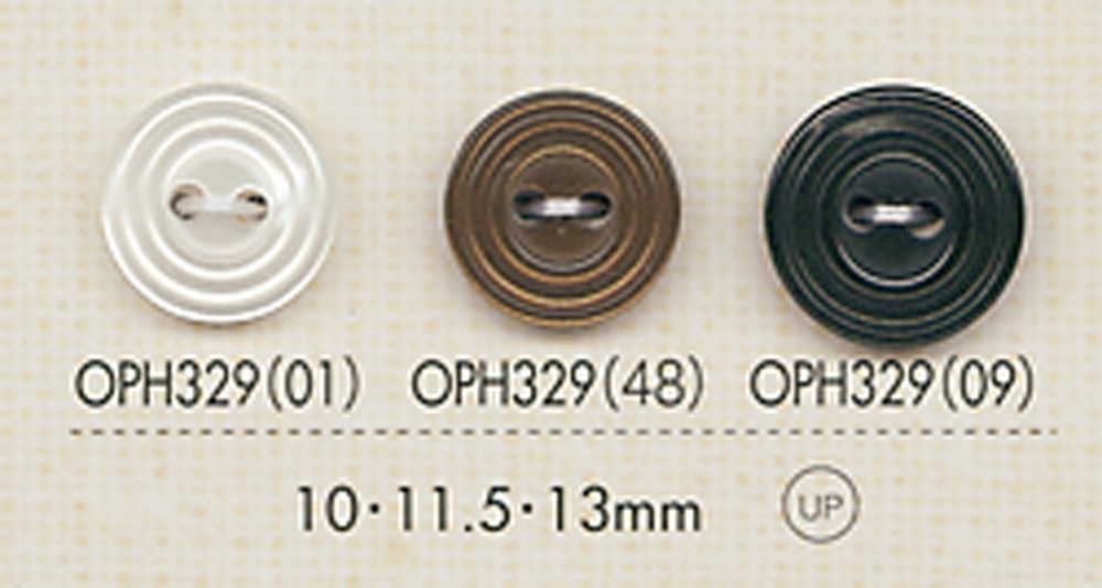 OPH329 带 2 孔边框的纽扣 Osaka Plastic Industries（DAIYA BUTTON）