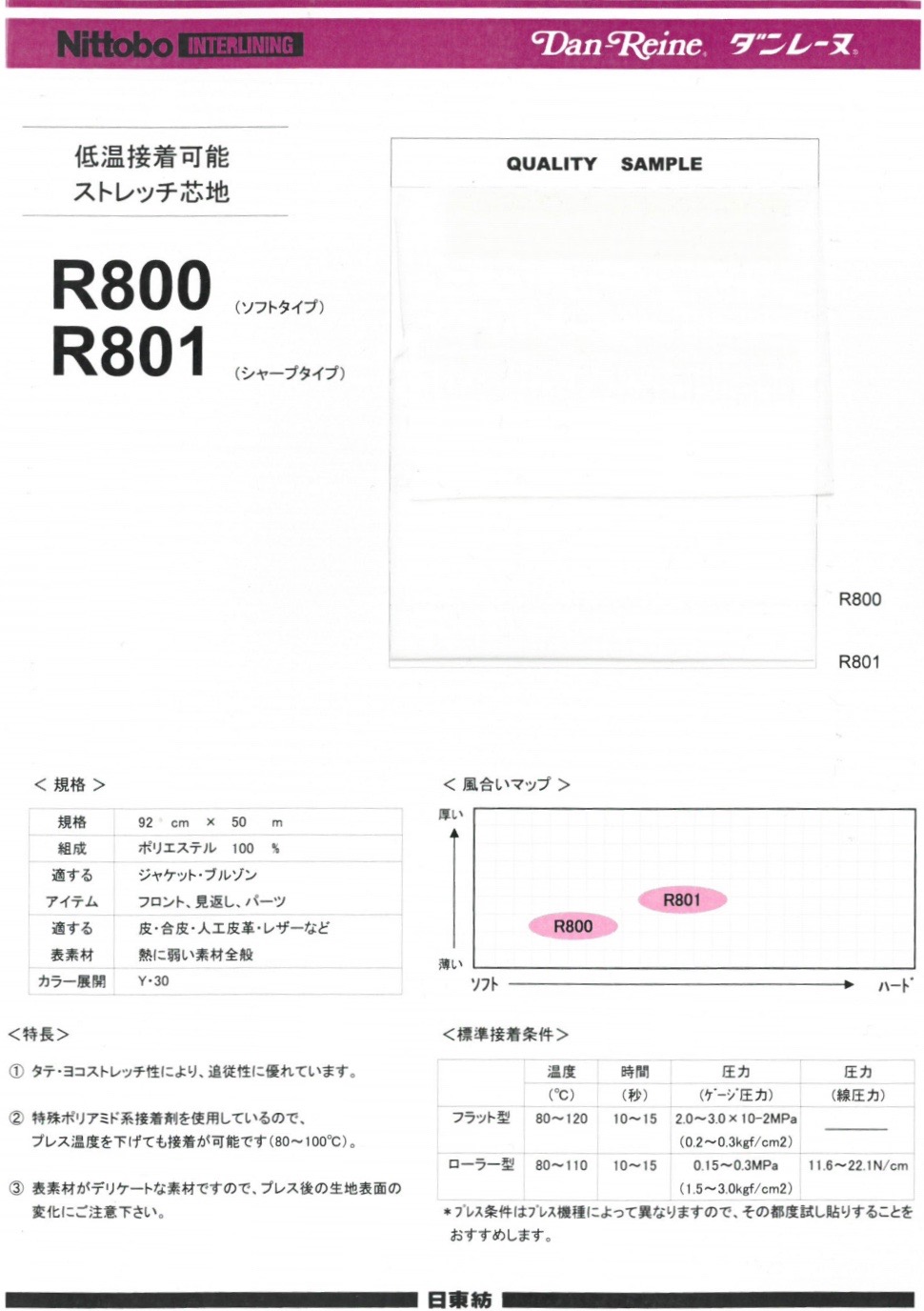 R800/R801SAMPLE 样卡