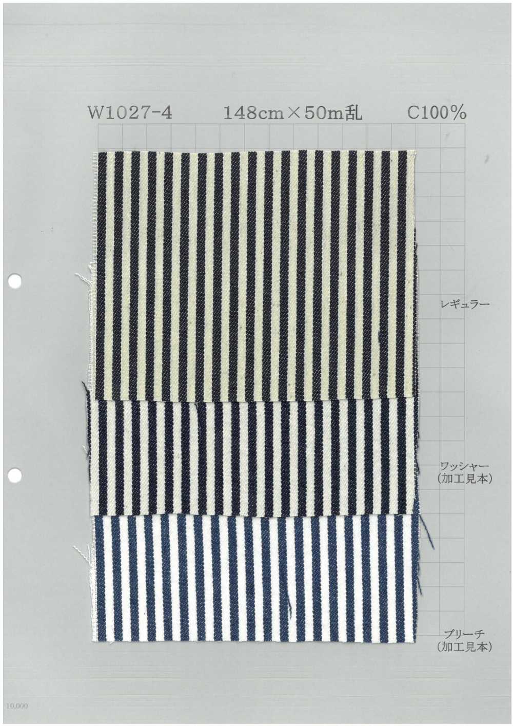W1027-4 粗条纹条纹丹宁布[面料] 吉和纺织