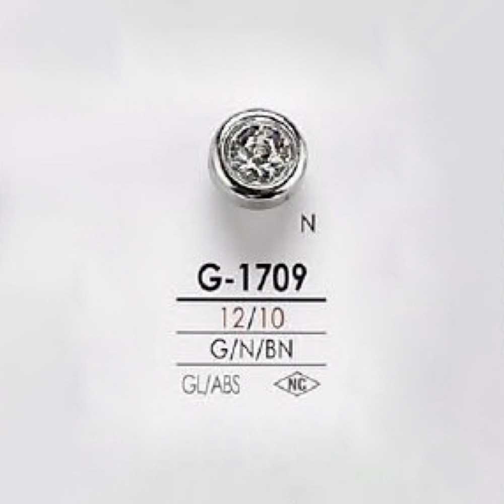 G1709 玻璃/ABS树脂跳线纽扣 爱丽丝纽扣