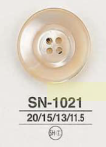 SN1021 尖尾螺贝壳4孔纽扣 爱丽丝纽扣