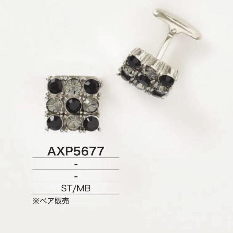 AXP5677 石/黄铜制袖扣[其他杂货] IRIS纽扣