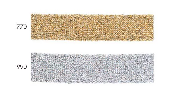 313-101 金属针织亮片（铜氨x聚酯纤维）[缎带/丝带带绳子] 达琳（DARIN）