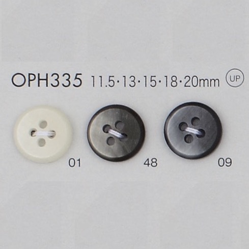 OPH335 聚酯纤维树脂4孔纽扣