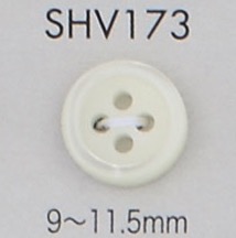 SHV173 4孔镶边贝壳纽扣纽扣 大阪纽扣（DAIYA BUTTON）