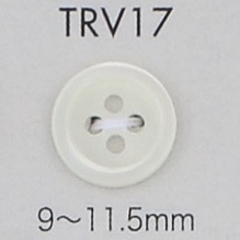 TRV17 4孔镶边贝壳纽扣纽扣 大阪纽扣（DAIYA BUTTON）